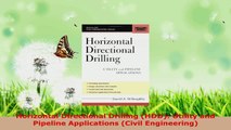 Read  Horizontal Directional Drilling HDD Utility and Pipeline Applications Civil Ebook Free