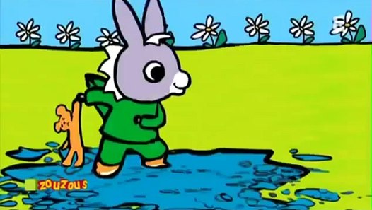 Dessin animé de L'âne Trotro avec sa Trotinette Dessin Animé Cartoon