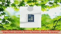 PDF Download  Spotlight Synthetic Aperture Radar Signal Processing Algorithms Artech House Remote Download Online