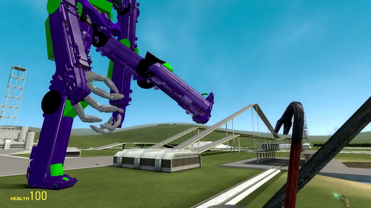 Gmod Sandbox Funny Moments Robot Fails, Catapult, Delorean Fun (Garrys Mod)