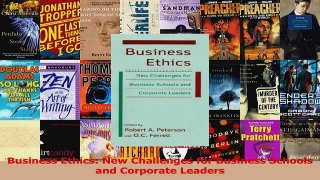 PDF Download  Business Ethics New Challenges for Business Schools and Corporate Leaders PDF Full Ebook