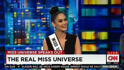 Miss Universe 2015 Pia Alonzo Wurtzbach on CNN with Don Lemon