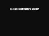 Mechanics in Structural Geology [PDF] Online