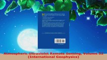 Read  Atmospheric Ultraviolet Remote Sensing Volume 52 International Geophysics Ebook Free