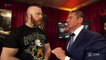 WWE Raw: Mr. McMahon gives pre-match instructions to Roman Reigns and Sheamus - January 4, 2016