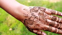 Walt Disney Princesses Ariel the Little Mermaid Inspired Step By Step Mehendi/Henna tutori