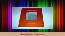 PDF Download  Spanish for Teachers PDF Full Ebook
