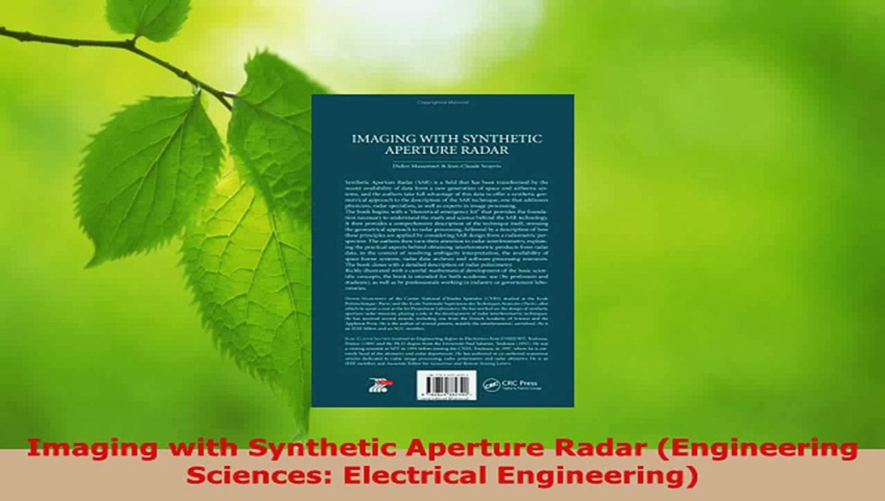 Download  Imaging with Synthetic Aperture Radar Engineering Sciences Electrical Engineering PDF Free