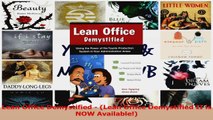 PDF Download  Lean Office Demystified  Lean Office Demystified II is NOW Available PDF Full Ebook