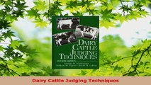 PDF Download  Dairy Cattle Judging Techniques Download Online