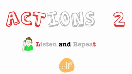 Learn Actions Vocabulary 2
