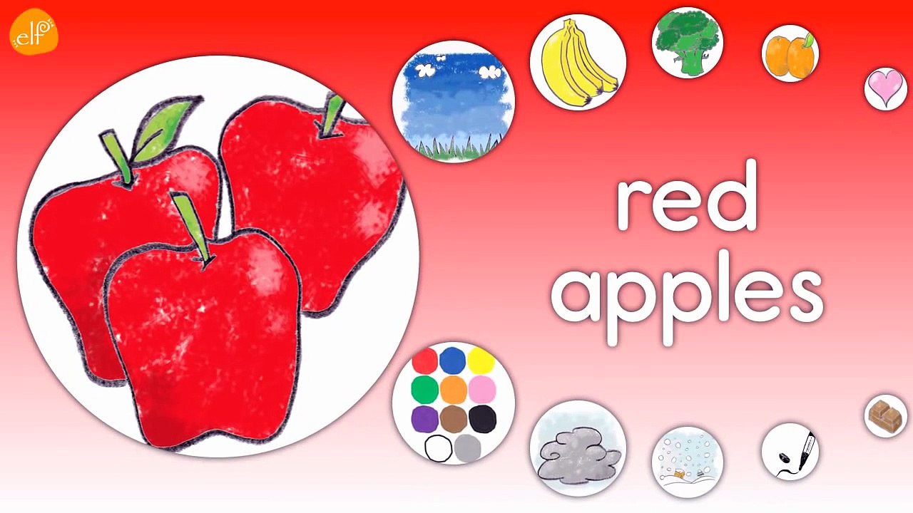 Learn Colors _ Fruits _ Objects _ Kindergarten