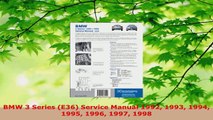 Read  BMW 3 Series E36 Service Manual 1992 1993 1994 1995 1996 1997 1998 Ebook Free