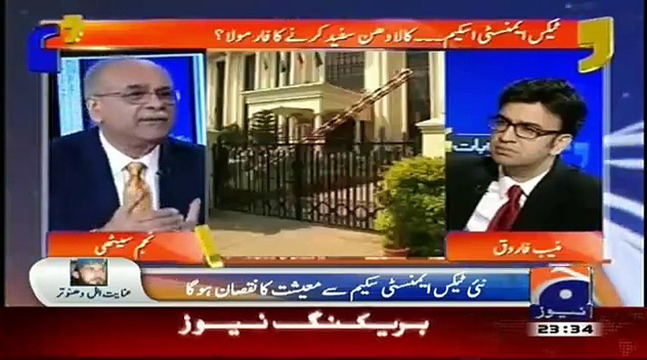 Najam Sethi Explaining PMLN Amnesty Scheme