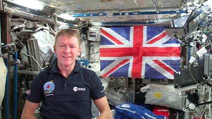 Tim Peake's message to Her Majesty The Queen