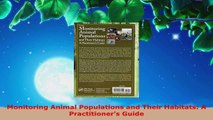 Read  Monitoring Animal Populations and Their Habitats A Practitioners Guide Ebook Free