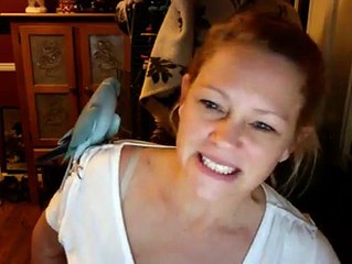 Parrot Playing With Girl!! AB STUDIO 2016