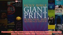 Personal Size Giant Print Holy Bible Reference Edition New King James Version Bible Nkjv