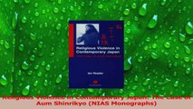 Read  Religious Violence in Contemporary Japan The Case of Aum Shinrikyo NIAS Monographs PDF Online