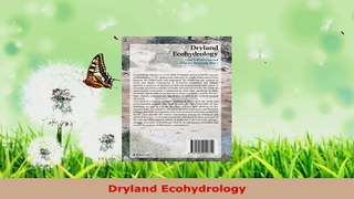 Read  Dryland Ecohydrology Ebook Free