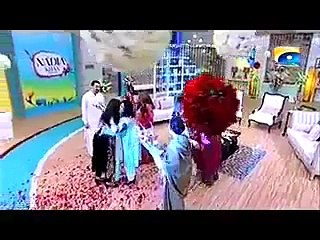 See How Newly Wed Couple Actress Madiha Iftekhar And Her Husband Got Welcomed by Nadia Khan