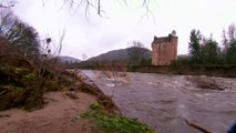 Severe flooding threatens Scottish castle