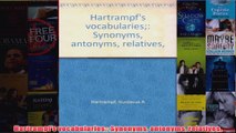 Hartrampfs vocabularies Synonyms antonyms relatives