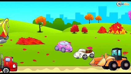 ✔ Cars Cartoons for children. Fire Truck hurry to fire - Compilation for kids - 64 Episode ✔
