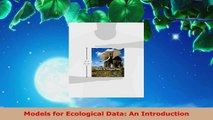 Read  Models for Ecological Data An Introduction EBooks Online