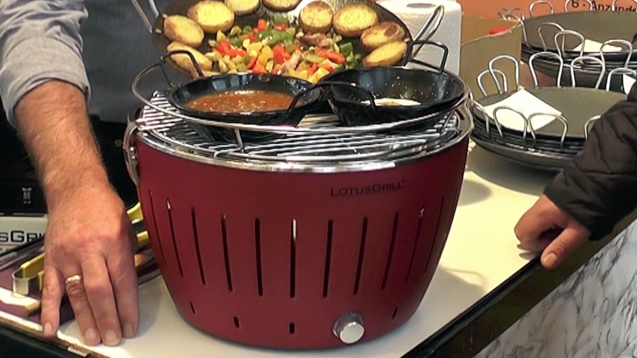 Lotusgrill - der rauchfreie holzkohlegrill