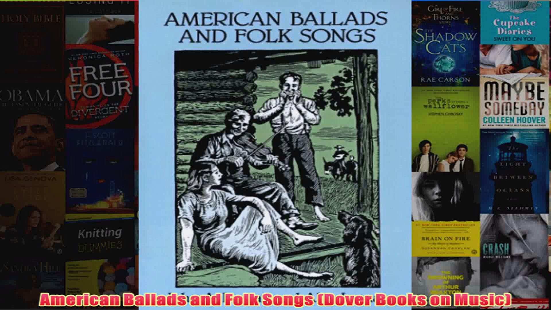 ⁣American Ballads and Folk Songs Dover Books on Music