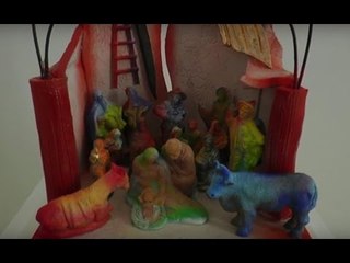 Napoli - Mostra di presepi di Giosetta Fioroni (30.12.15)