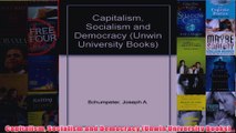 Capitalism Socialism and Democracy Unwin University Books