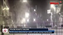 Polis aracına roketli saldırı