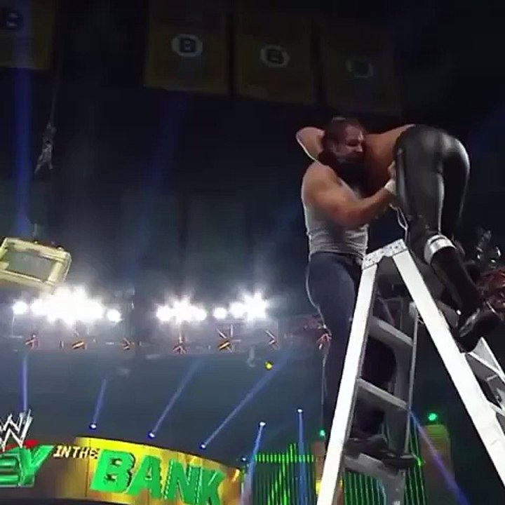 Dean Ambrose hit the Seth Rollins on steel ladder - All About WWE