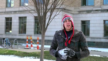 Crazy flying Snowball Prank!!