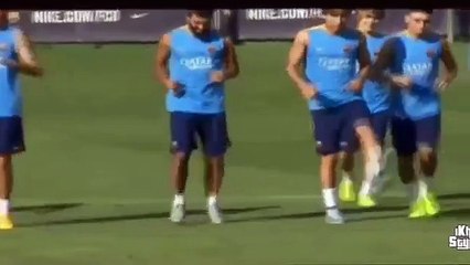 Arda Turan'ın İlk Antrenmanından Olaylı Görüntüler !! (first training session in Barcelona)