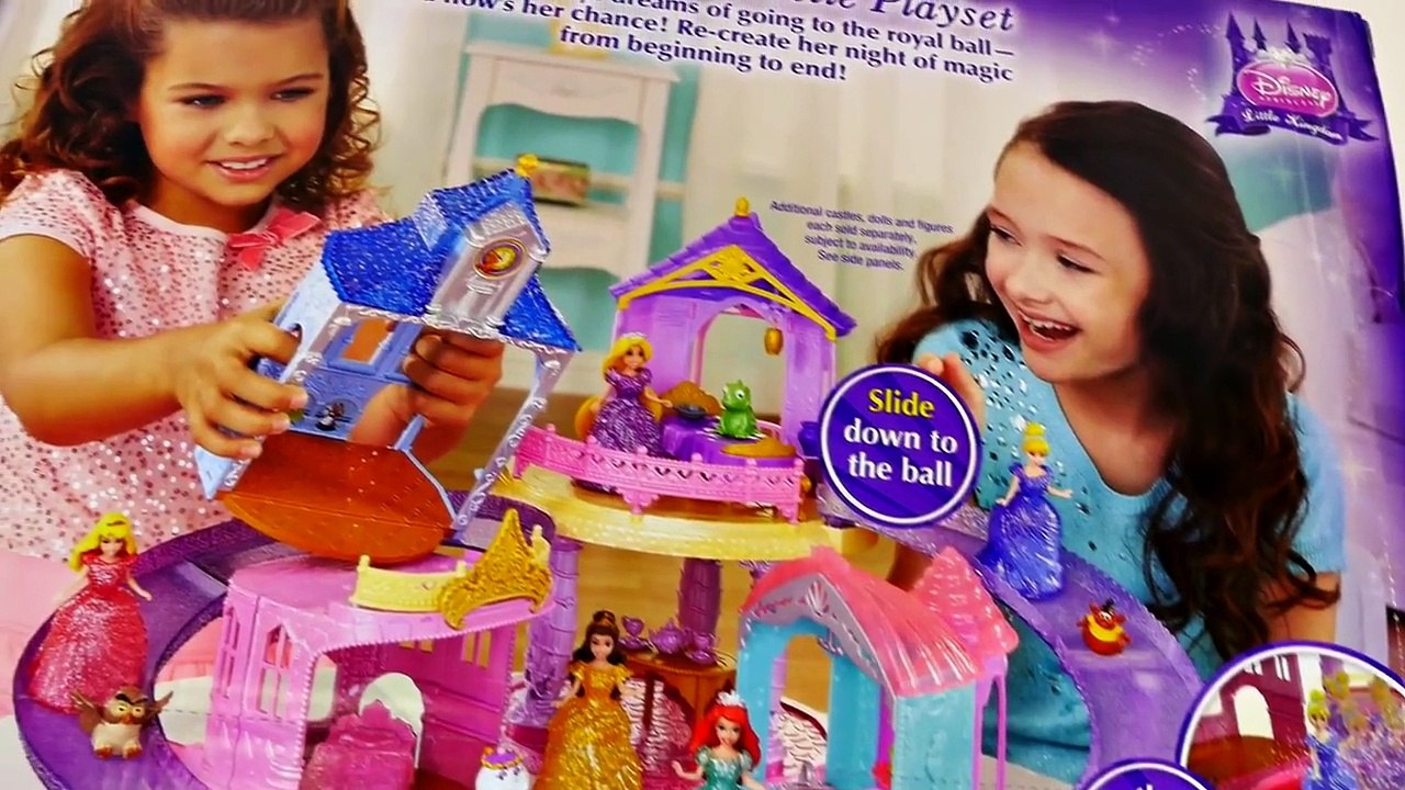 Princess Glitter Castle Gliders Disney Princesses Magiclip Toys Cinderella Snow White Rapu