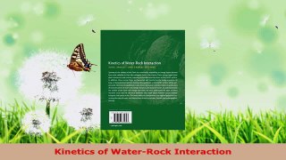 PDF Download  Kinetics of WaterRock Interaction Download Online