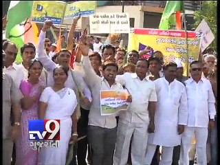 Congress takes out rally for release of Hardik Patel without police permission - Tv9 Gujarati