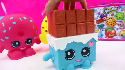 3 Shopkins Surprise Blind Bag Eggs   ⓈⒺⒶⓈⓄⓃ 1 Large Coin Banks Kooky Cookie Cheeky Chocola