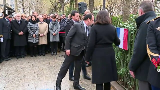 Trois plaques en mémoire des victimes des attentats de janvier dévoilées