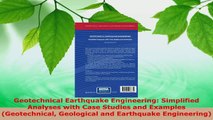 PDF Download  Geotechnical Earthquake Engineering Simplified Analyses with Case Studies and Examples Download Full Ebook
