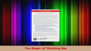 PDF Download  The Magic of Thinking Big Read Full Ebook