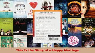 PDF Download  This Is the Story of a Happy Marriage Read Full Ebook