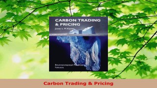PDF Download  Carbon Trading  Pricing Download Online
