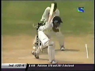 Shahid Afridi's unbelievable bowling which gets Laxman,Ganguly and Tendulkar (2005)