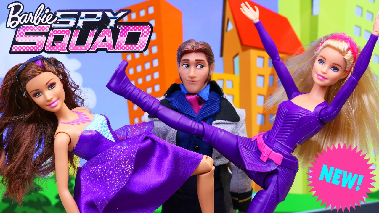 NEW BARBIE SPY SQUAD Dolls From 2016 Movie Fight Frozen Hans & Little Mermaid Ursula Dolls