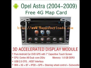 Opel Astra Car Audio System Android DVD GPS Navigation Wifi