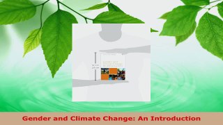 PDF Download  Gender and Climate Change An Introduction PDF Full Ebook